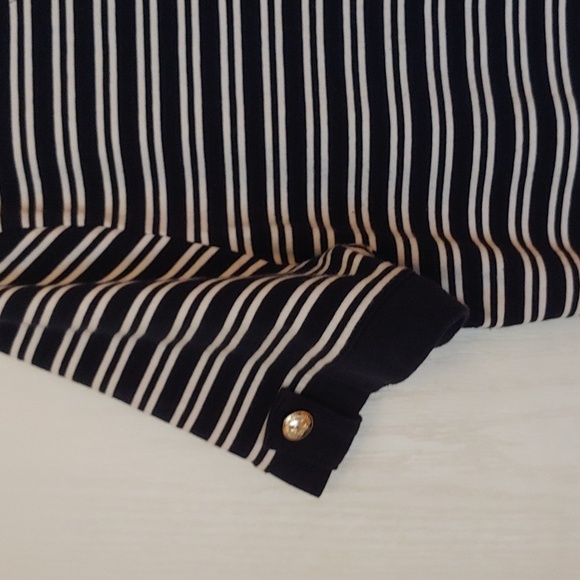 Tommy Hilfiger Navy/White Scoop Neck Cotton Dress. Size Large - Picture 4 of 8